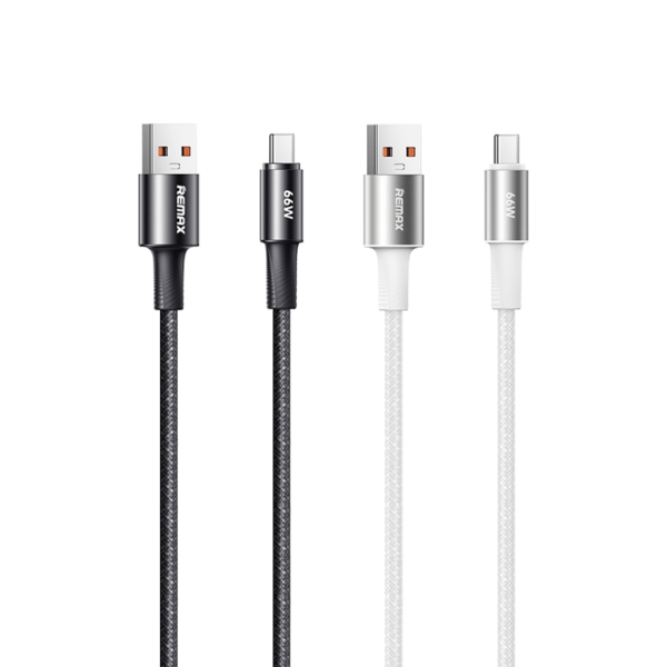 Fonsu Series 66W Aluminum Alloy Braided Fast Charging Data Cable RC-C099 A-C